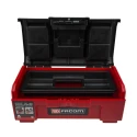 Facom 2-Drawer Plastic Tool Box, 391x222x164 mm, Self-Closing, Red/Black BP.C16NPB