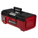 Facom 2-Drawer Plastic Tool Box, 391x222x164 mm, Self-Closing, Red/Black BP.C16NPB