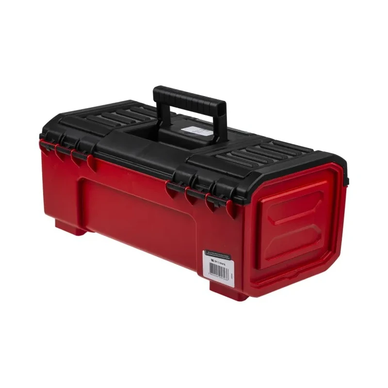 Facom 2-Drawer Plastic Tool Box, 391x222x164 mm, Self-Closing, Red/Black BP.C16NPB