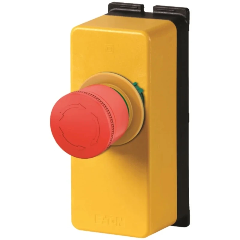 Eaton Twist Release Control Station Switch, 2 NC, Plastic Enclosure, 1 Cutout, Red/Yellow 199353 M22-PVT30/FK02/FIY1