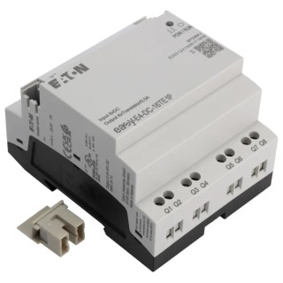 Eaton easyE4 Series Control Relay, 8 Digital Inputs, 8 Transistor Outputs, 24V DC, DIN Rail, 