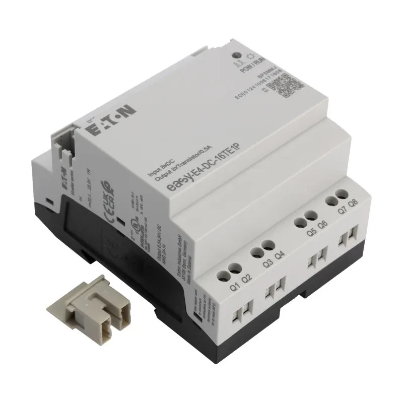 Eaton easyE4 Series Control Relay, 8 Digital Inputs, 8 Transistor Outputs, 24V DC, DIN Rail, 