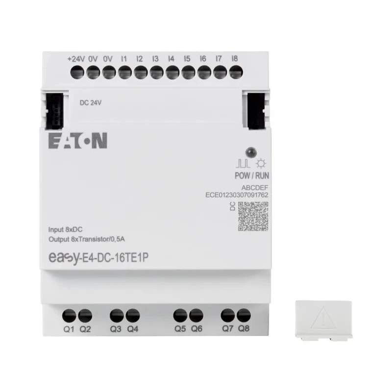 Eaton easyE4 Series Control Relay, 8 Digital Inputs, 8 Transistor Outputs, 24V DC, DIN Rail, 