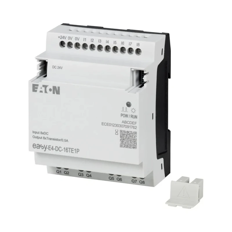 Eaton easyE4 Series Control Relay, 8 Digital Inputs, 8 Transistor Outputs, 24V DC, DIN Rail, 