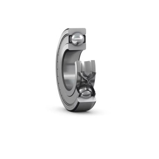 SKF 1 Row Shielded Deep Groove Ball Bearing 6207-2Z/C3GJN, 35 mm ID, 72 mm OD, C3 Clearance, Metal Cage