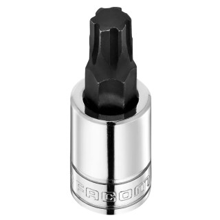 Facom 9.53 mm Drive Hexagon Socket, Bright Chrome, 8 mm Square, Chrome Vanadium Steel, 17.5mm Overall Length JTM.8GRP