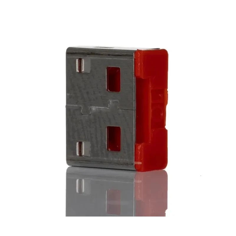 RS PRO Straight Male USB Type A Port Blockers, 1-Port, Push Lock, Pack of 10 235-5197