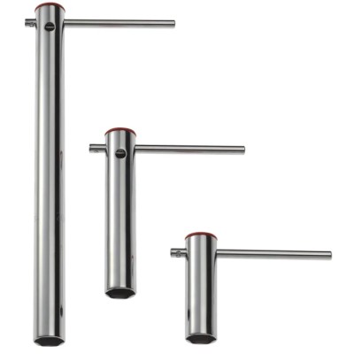 Facom 3/8 in Socket Wrench with T-Handle, Chrome Vanadium Steel, Satin Chrome, 160mm Overall Length L.16AM