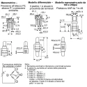 Honeywell 24PC Series Differential Pressure Sensor Wheatstone Bridge Output, 0–1 psi, 24PCAFA6D