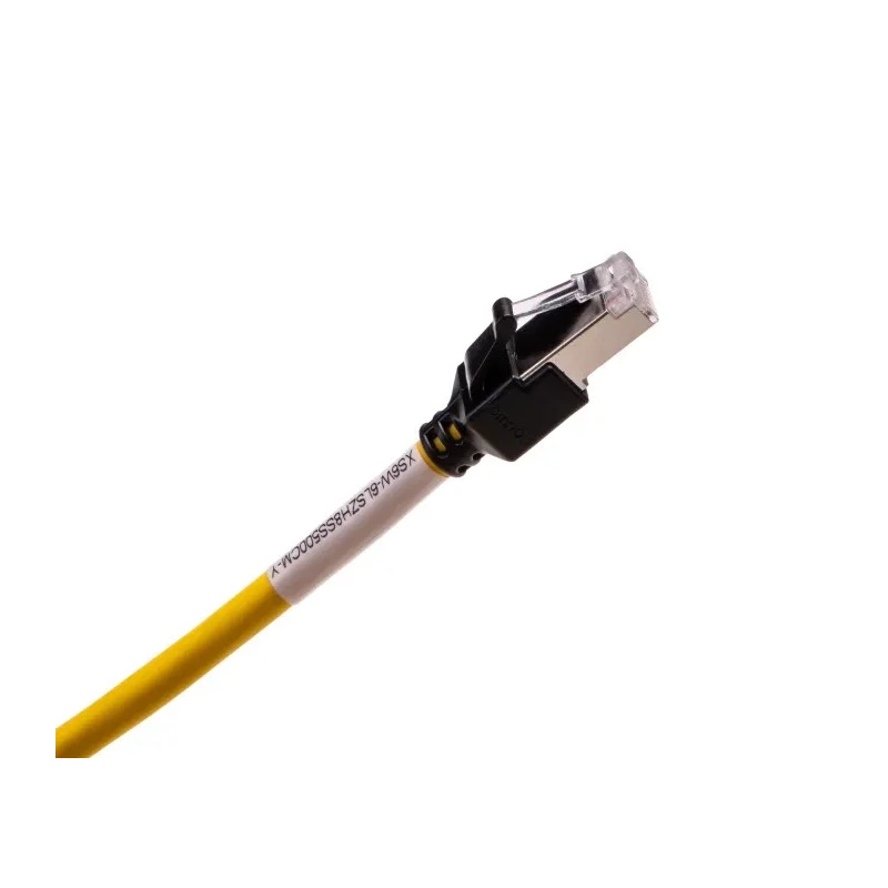 Omron XS6 Cat6a Ethernet Cable, , Shielded, 8 Core, Yellow, 5 m, LSZH, 30V