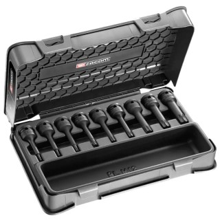 Facom Long Impact Torx Socket Set 9 Pieces NSXL.J9APB, T10–T70, Manganese Phosphate-Coated, 1/2 Inch