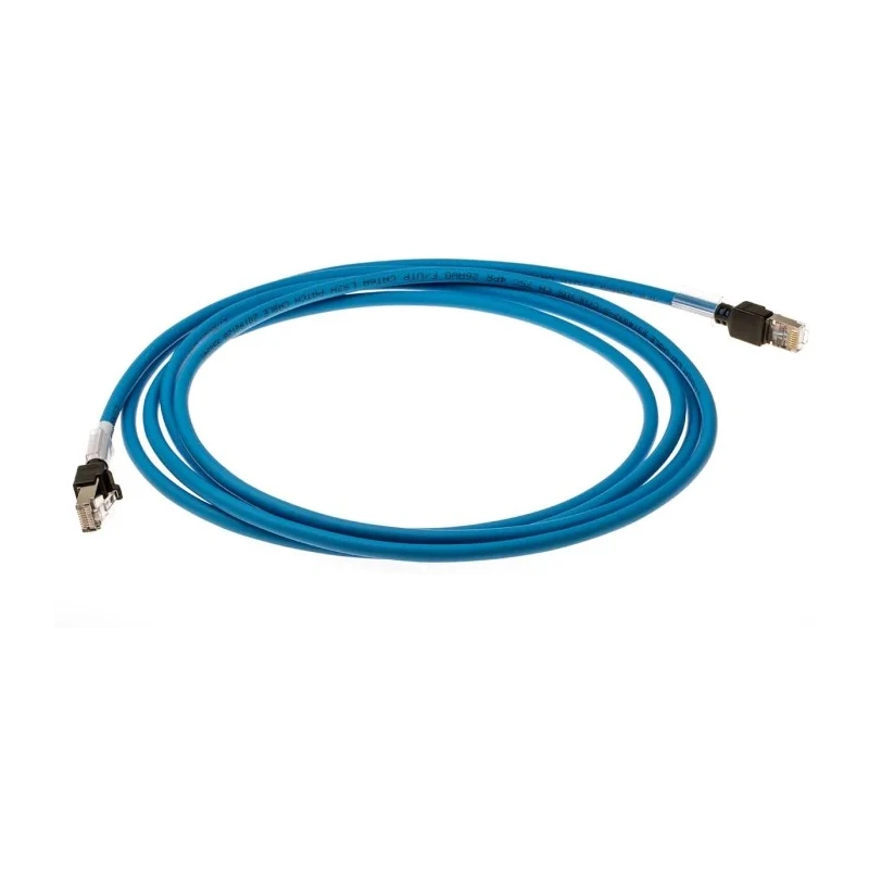 Omron Cat6a Ethernet Cable, 8 Core, Shielded, LSZH, Blue, 3m RJ45, XS6W-6LSZH8SS300CM-B