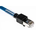 Omron Cat6a Ethernet Cable, 8 Core, Shielded, LSZH, Blue, 3m RJ45, XS6W-6LSZH8SS300CM-B