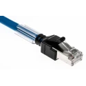 Omron Cat6a Ethernet Cable, 8 Core, Shielded, LSZH, Blue, 3m RJ45, XS6W-6LSZH8SS300CM-B