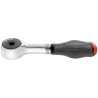 Facom 1/4 Inch Ratchet with Bi-Material Elastomer Handle, 120mm, Chrome Vanadium Steel R.PE360