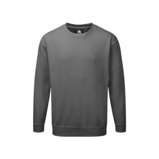 Orn Grey Unisex Work Sweatshirt 65% Polyester, 35% Cotton, Size L 1250-15/G/L