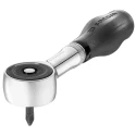 Facom 1/4 Inch Ratchet with Bi-Material Elastomer Handle, 120mm, Chrome Vanadium Steel R.PE360