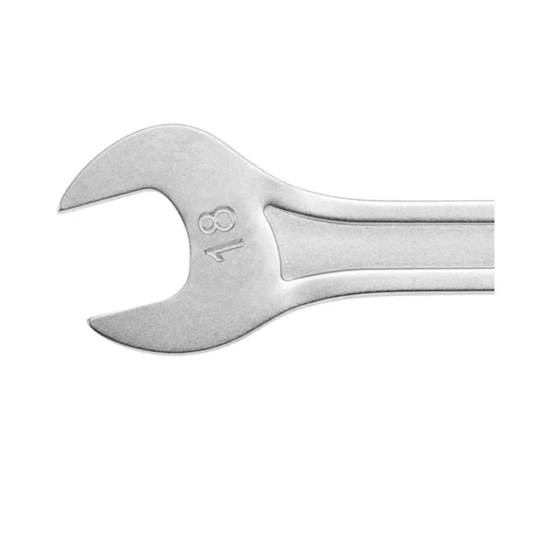 Facom Double Ended Open Spanner, Metric, Chrome Vanadium Steel, Satin Chrome, 210mm Overall Length 31.12X13