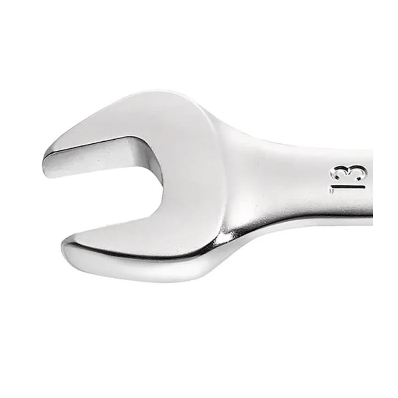 Facom Double Ended Open Spanner, 14 x 15 mm, Chrome Vanadium Steel, Satin Chrome Finish, 182mm Length, 15° Opening 44.14X15