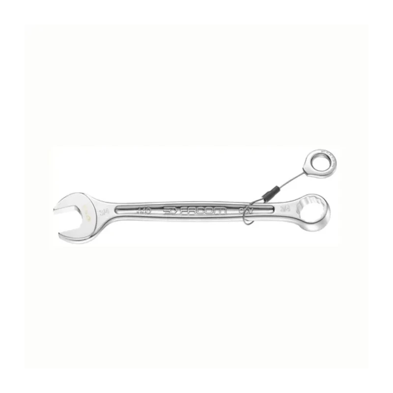Facom Combination Spanner 12 mm Chrome Finish, 162 mm Overall Length, Standard Head, 440.12SLS