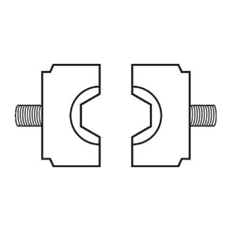 Facom Crimp Die, Coaxial Type, Black, 2 Ports, For Terminal, 1 Piece 985923
