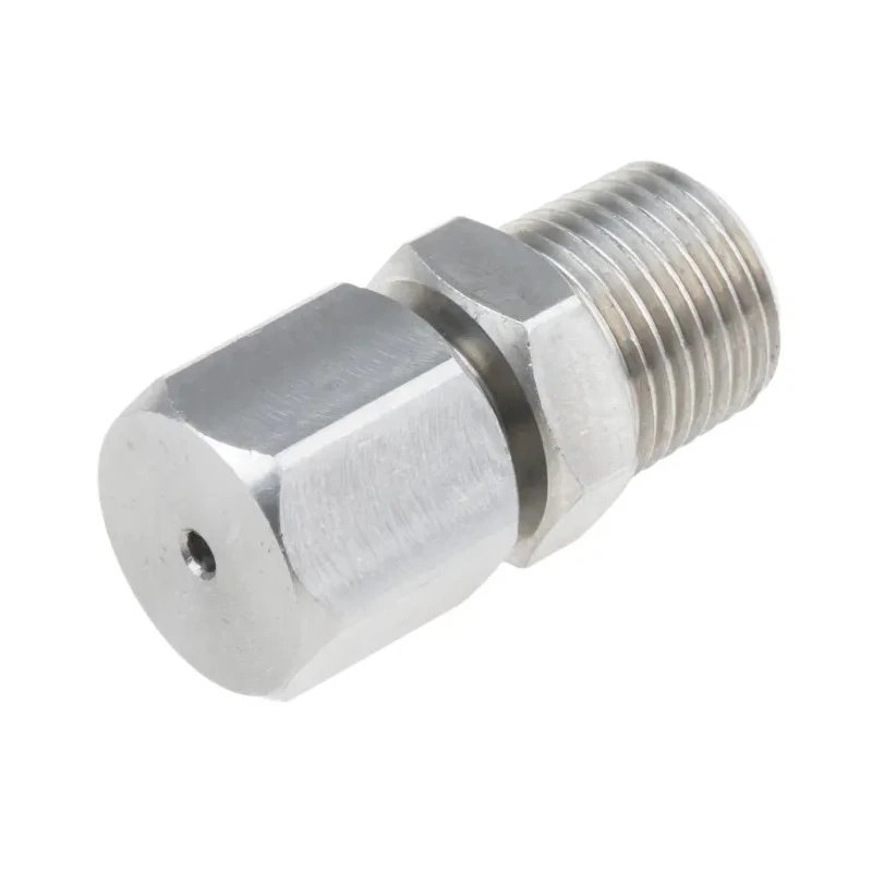 RS PRO Compression Fitting for Thermocouple or PRT Probe, Stainless Steel, 1/8 NPT Thread 123-5560