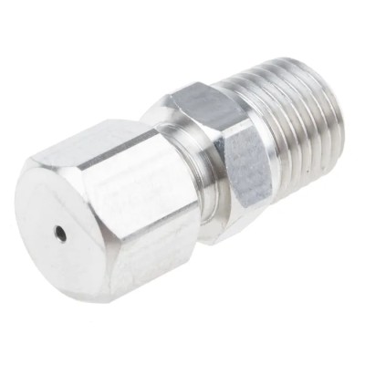RS PRO Compression Fitting for Thermocouple or PRT Probe, Stainless Steel, RoHS, 123-5567