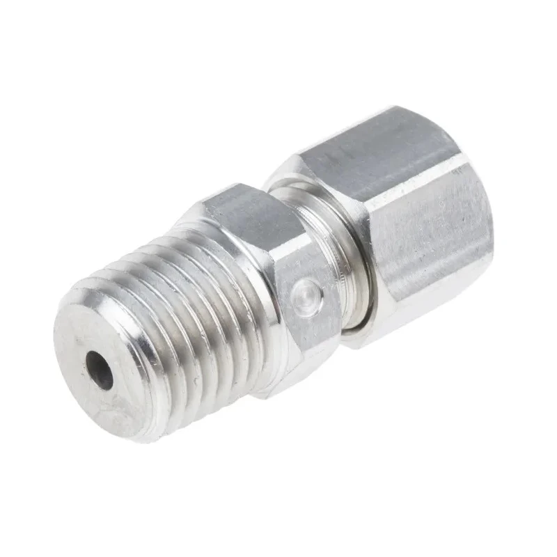 RS PRO Compression Fitting for Thermocouple or PRT Probe, Stainless Steel, RoHS, 123-5567
