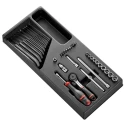 Facom 36 Piece Socket Tool Kit with Thermoformed Tray MOD.R161-26PB