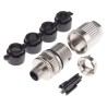 HARTING Circular Connector Panel Mount M12 Socket Male 5 Contacts IP65 IP67 Zinc Housing 16A 63V 21038961505