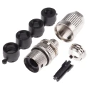HARTING Circular Connector Panel Mount M12 Socket Male 5 Contacts IP65 IP67 Zinc Housing 16A 63V 21038961505