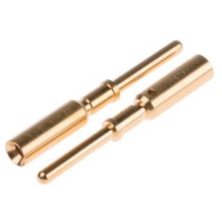 HARTING Male Crimp Circular Connector Contact, Contact Size 1.5 mm, Wire Size 16AWG 21011009925