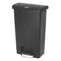 Rubbermaid Commercial Products Slim Jim 50L Black Pedal Polyethylene Waste Bin 1883611