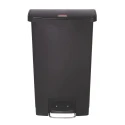 Rubbermaid Commercial Products Slim Jim 50L Black Pedal Polyethylene Waste Bin 1883611