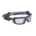 Bolle Safety Baxter Wraparound Safety Glasses Dust Resistant, Anti-Fog, Anti-Scratch, Clear Polycarbonate Lens BAXPSI