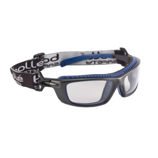 Bolle Safety Baxter Wraparound Safety Glasses Dust Resistant, Anti-Fog, Anti-Scratch, Clear Polycarbonate Lens BAXPSI