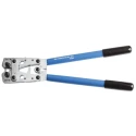 Facom Tubular Ring Terminal Crimp Tool 6–50 mm², Plain Handle, 390 mm Length, Rotating Dies 986095