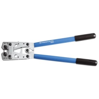Facom Tubular Ring Terminal Crimp Tool 6–50 mm², Plain Handle, 390 mm Length, Rotating Dies 986095