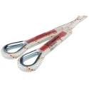 Protecta Fall Arrest Rope Lanyard, Polyamide, 1.5 m, 100 kg Capacity, Loops with Thimbles AL415C