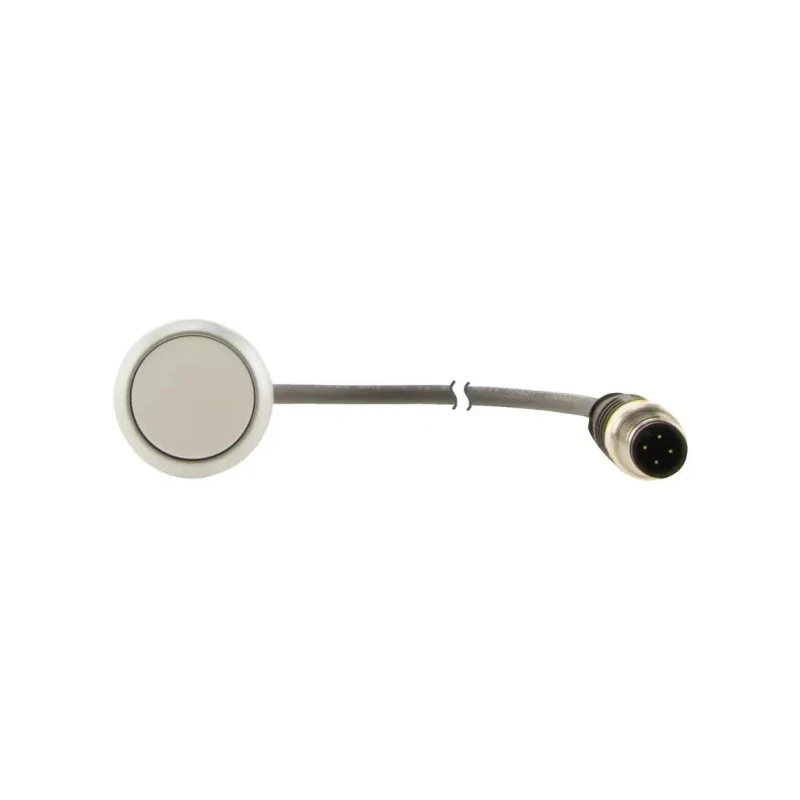 Eaton C22 Series Push Button Switch, Panel Mount, 22 mm Cutout, White, 1 NO, IP67, IP69K 181635 C22-D-W-K10-P3
