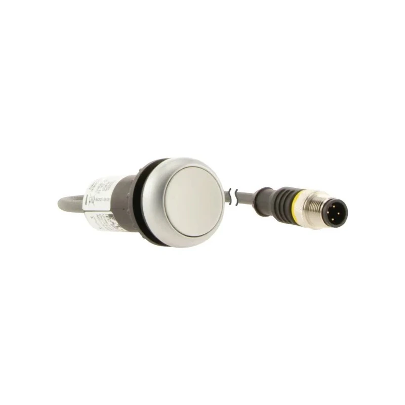 Eaton C22 Series Push Button Switch, Panel Mount, 22 mm Cutout, White, 1 NO, IP67, IP69K 181635 C22-D-W-K10-P3