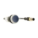 Eaton C22 Series Illuminated Push Button Actuator, Panel Mount, Blue, IP67 & IP69K, 1 NO, 22 mm 181628 C22-DRL-B-K10-24-P3