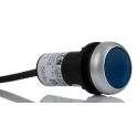 Eaton C22 Series Illuminated Push Button Actuator, Panel Mount, Blue, IP67 & IP69K, 1 NO, 22 mm 181628 C22-DRL-B-K10-24-P3