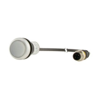 Eaton C22 Series Illuminated Push Button Actuator Panel Mount 22 mm White IP67 IP69K 24V 1 NO 181627 C22-DL-W-K10-24-P3