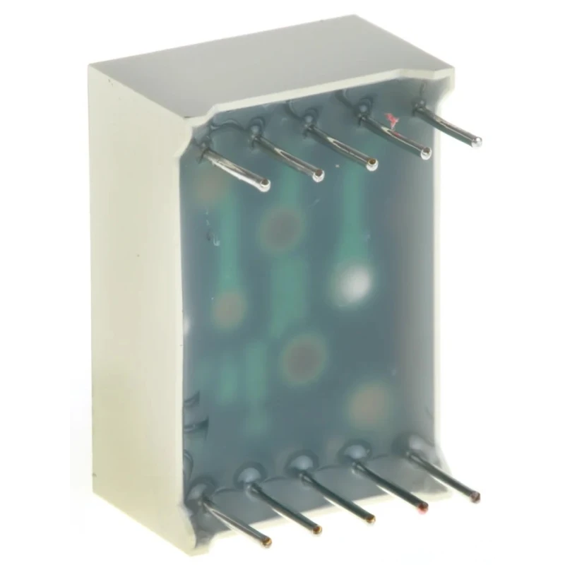 Kingbright 7 Segment LED Display, Green, 1 Digit, Anode, 12.7 mm, 10mcd, Through Hole SA05-11GWA