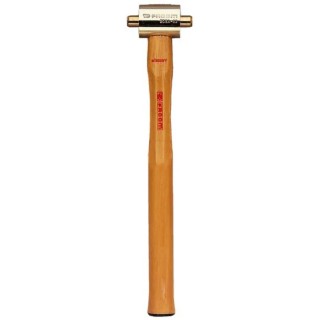 Facom Nylon Mallet with Replaceable Nylon Face, Steel Head, 510 g Head Weight, 40 mm Diameter, Wood Handle 208A.40A