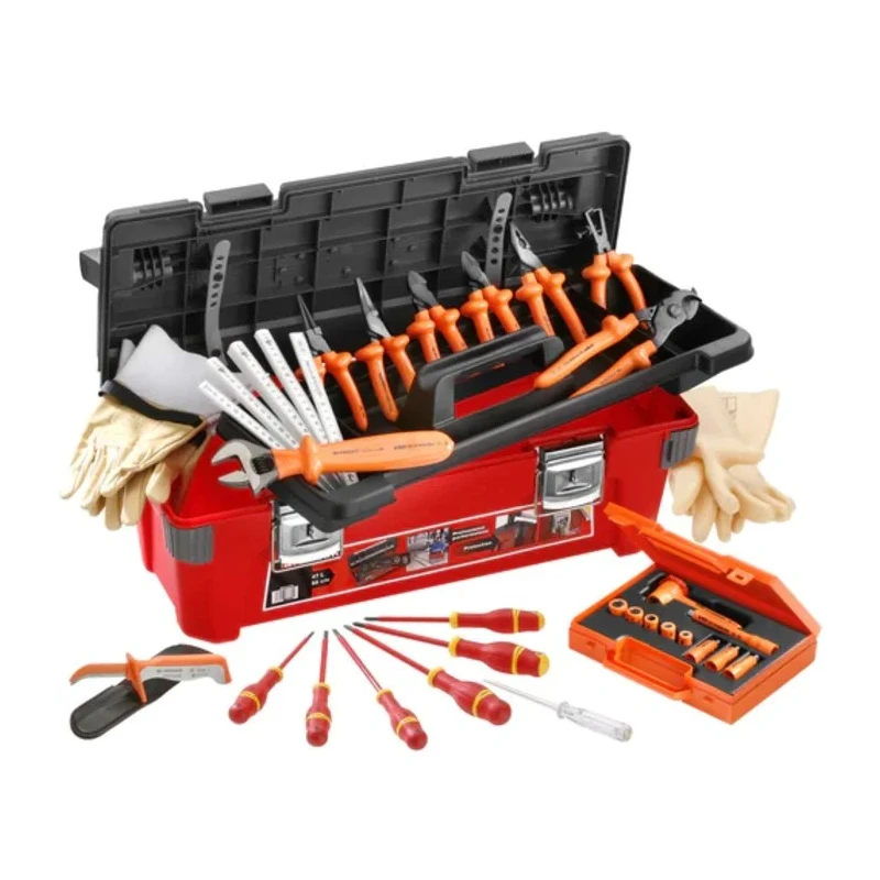 Facom 19 Piece Insulated Tool Kit with Box VDE/1000V Approved 2185C.VSE