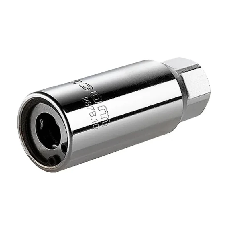 Facom Open End Roller Type Stud Driver, 1/2 in Insert, Chrome Finish, 75 mm Length 287B.14