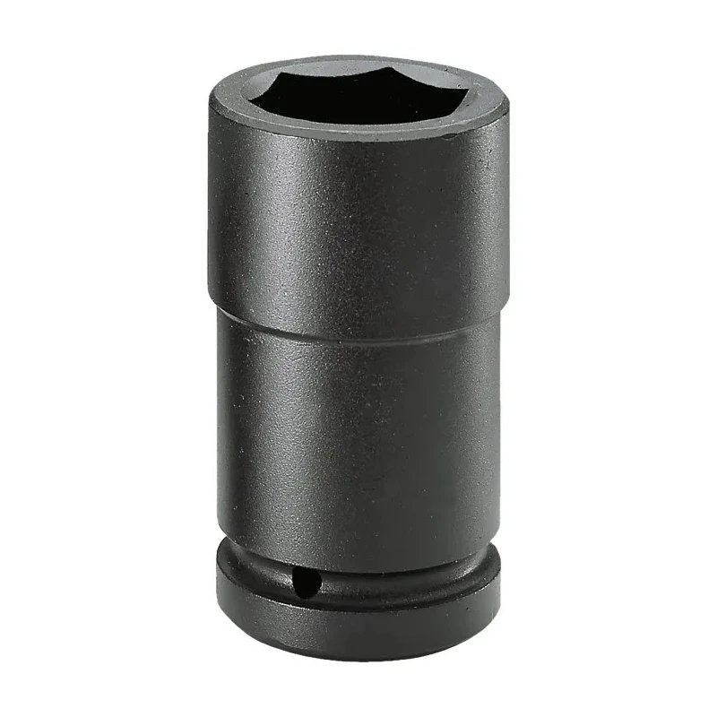 Facom 27 mm 1 Inch Drive Impact Socket, 100 mm Length, 6 Point, Chrome Molybdenum Steel NM.27LA