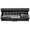 Facom 16-Piece 3/4 Inch 6-Point Socket Set Chrome Vanadium Steel K.433E